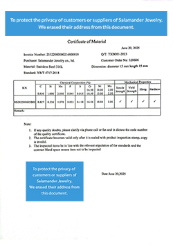 CERTIFICATE 15.15 20.30 35.40MM 
